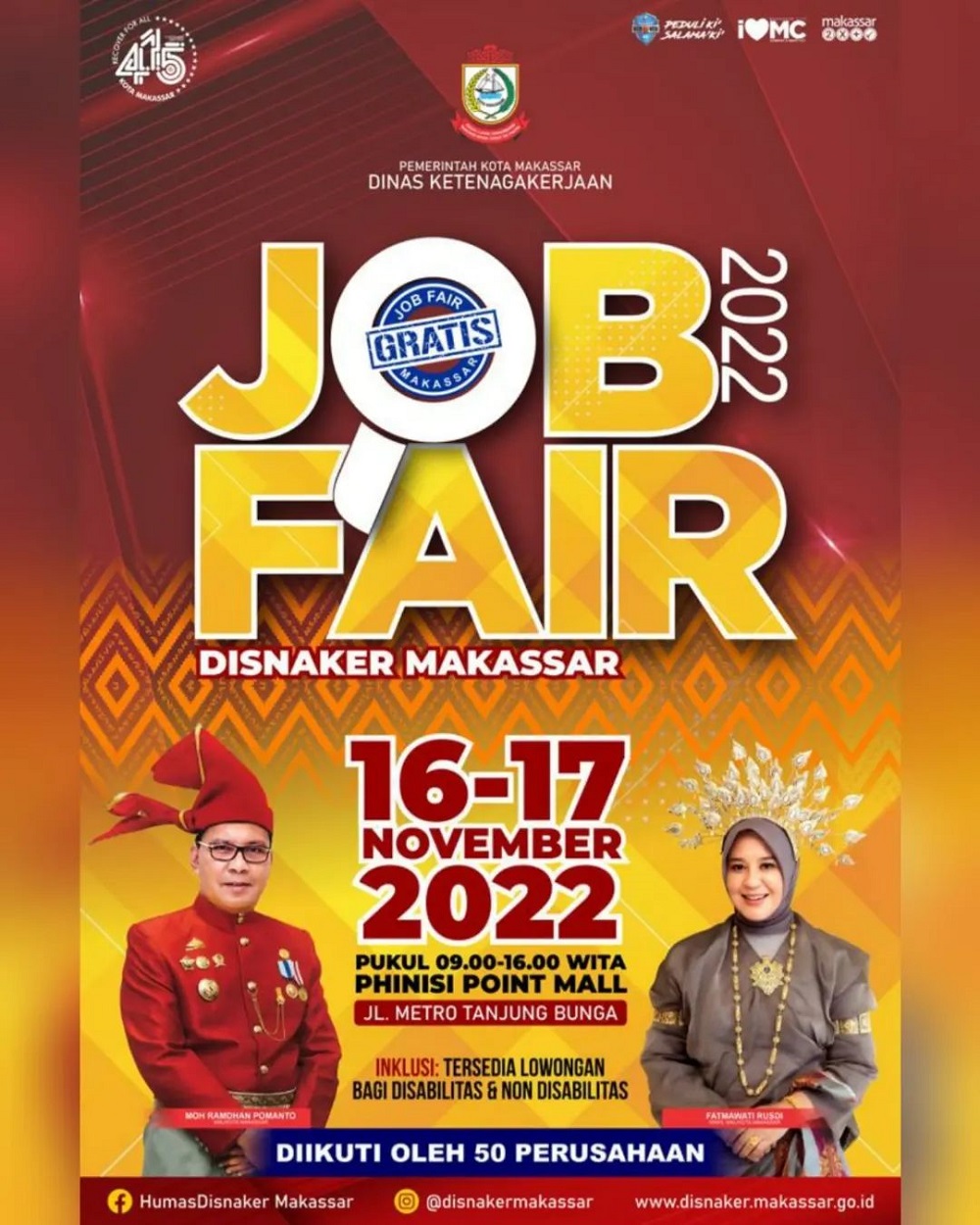 Job Fair Disnaker Makassar - November 2022