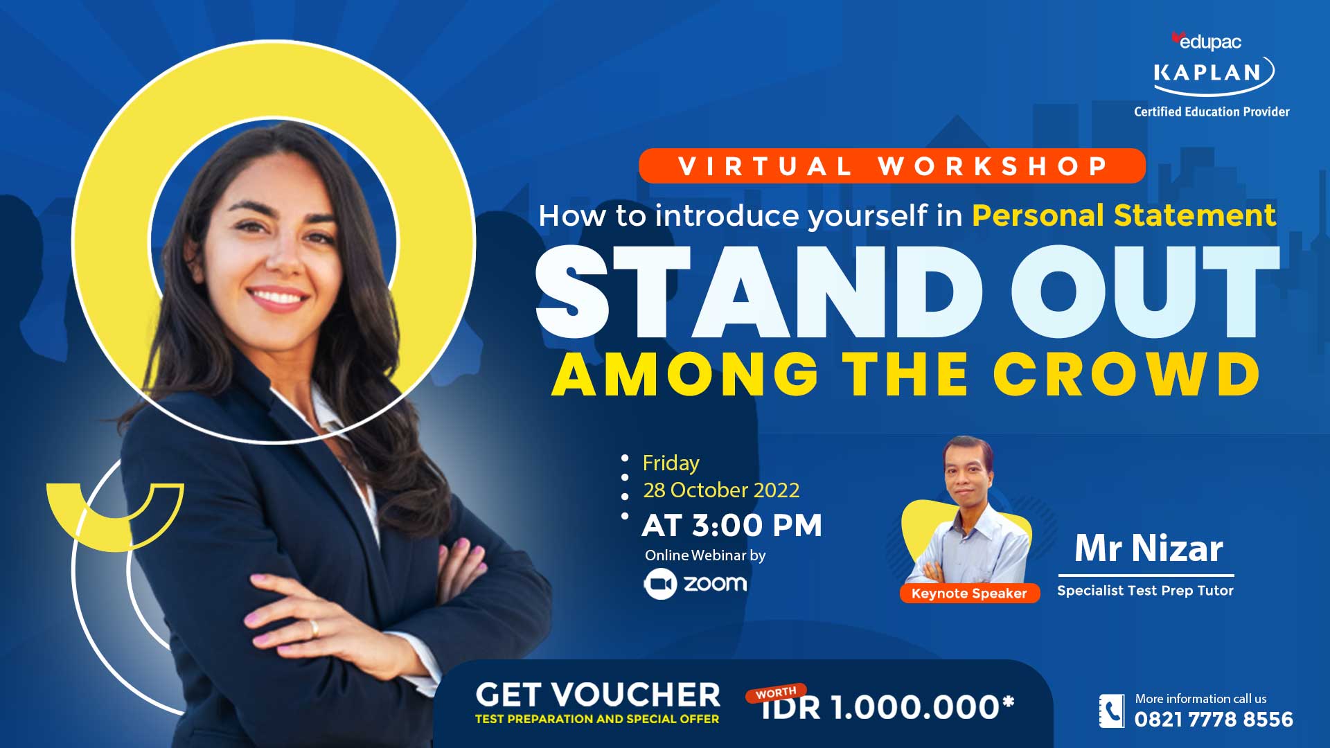 FREE Virtual Workshop How to Introduce Yourself in Personal Statement "Stand Out Among The Crowd"