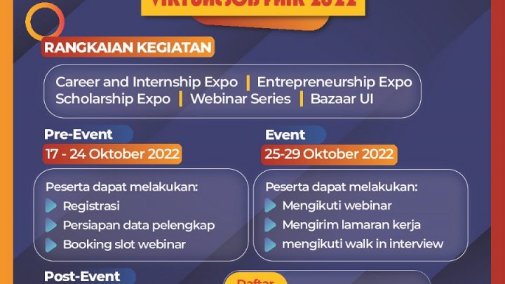 UI Career, Internship, Scholarship & Entrepreneurship Virtual Expo 2022