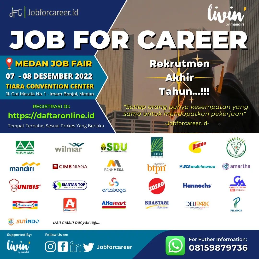 Medan Job Fair "JOB FOR CAREER"