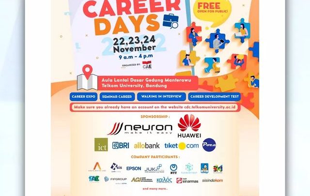 [Job Fair] Telkom University Career Days – November 2022