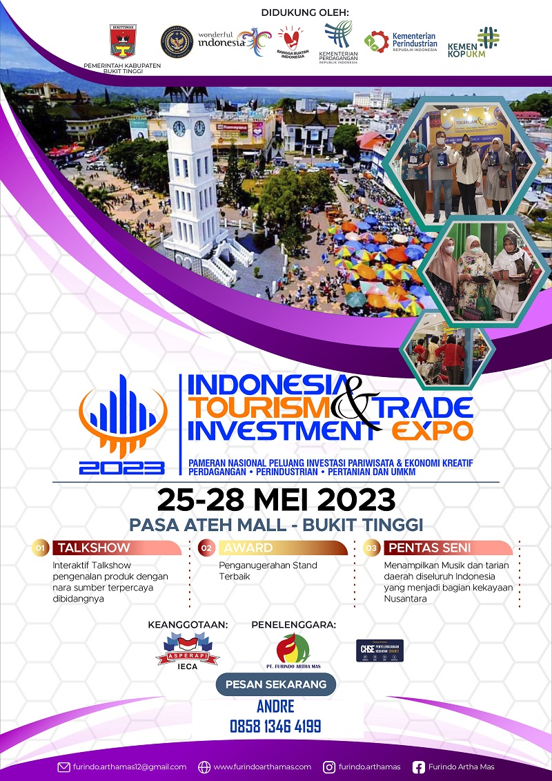 INDONESIA TOURISM & TRADE INVESTMENT EXPO 2023 (BUKIT TINGGI)