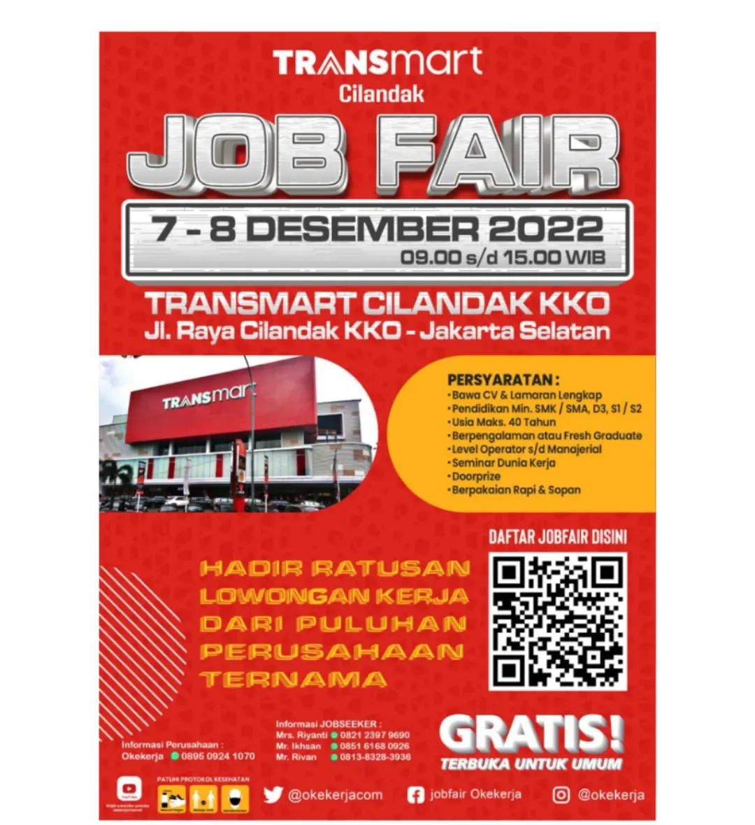 Jobfair Transmart Cilandak - Desember 2022
