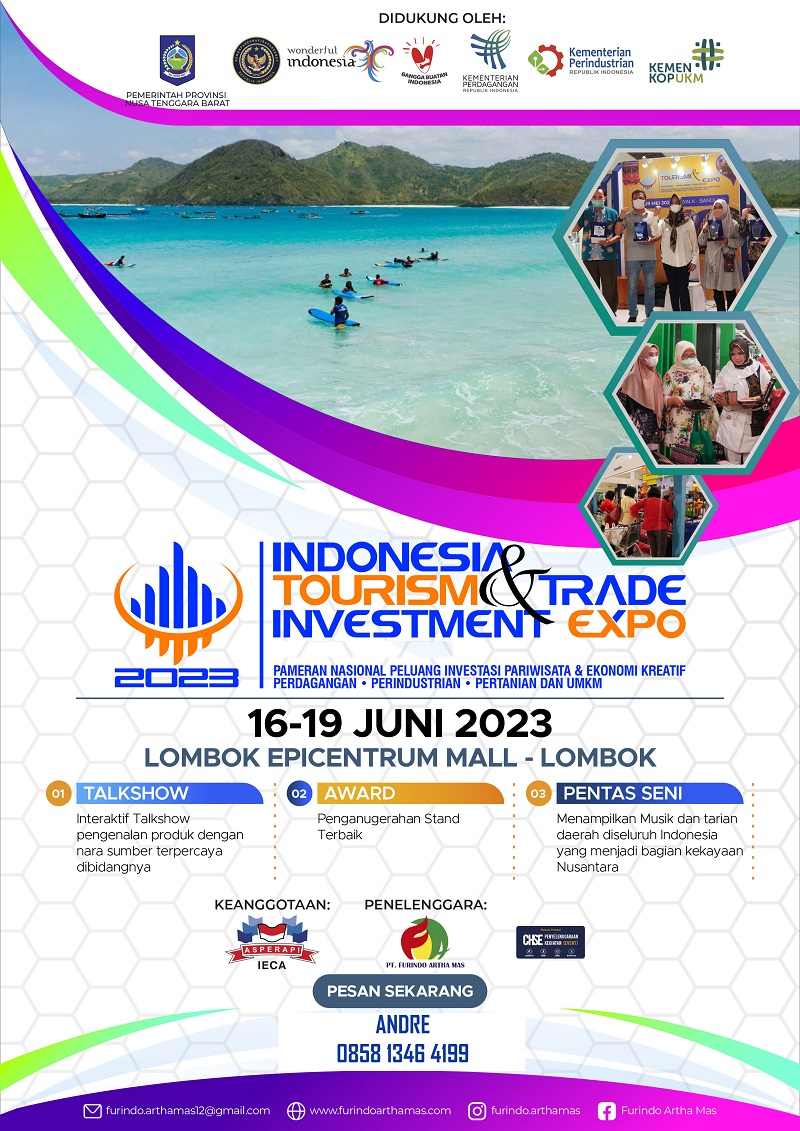 INDONESIA TOURISM & TRADE INVESTMENT EXPO 2023 (LOMBOK)