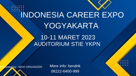 YOGYAKARTA CAREER EXPO – MARET 2023