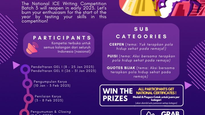 Writing Competition 3.0 (Cerpen, Puisi, & Quotes) – Spesial Hari Gizi Nasional 2023