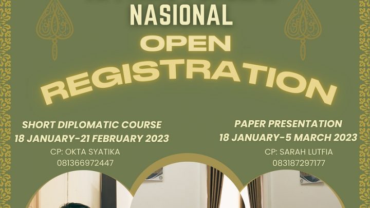 Open Registration Short Diplomatic Course and Paper Presentation – Tambusai International Affairs Forum Nasional X (TINTAFOR X)