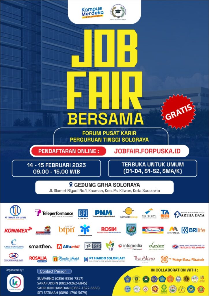 Job Fair Bersama Soloraya - Februari 2023