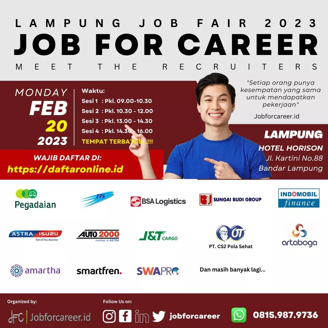 Lampung Job Fair 2023 - Job For Career