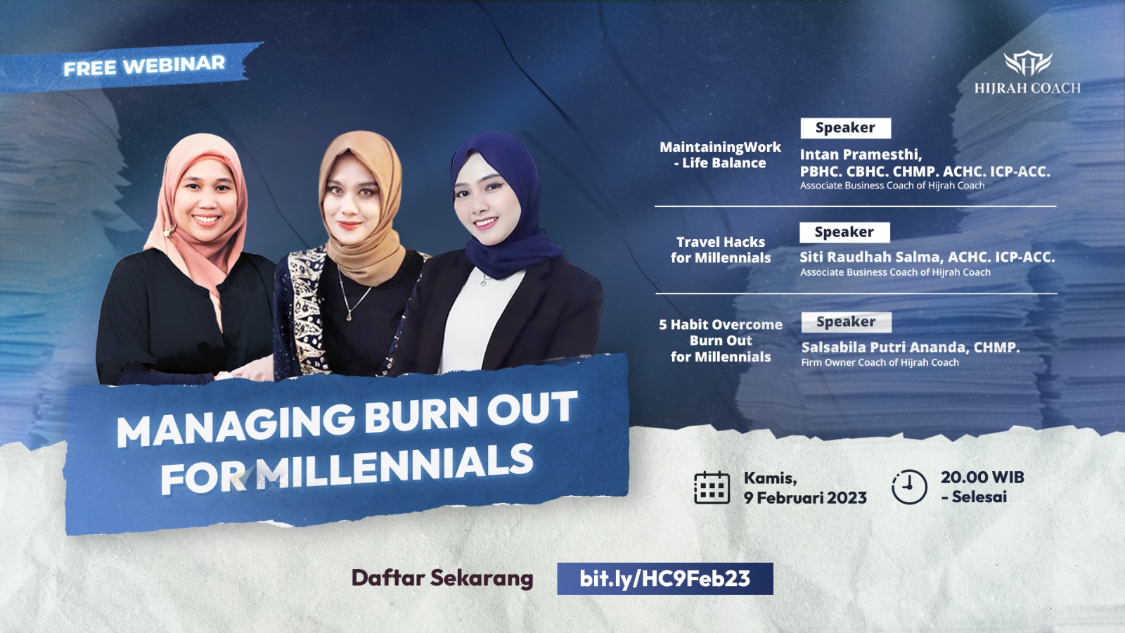 [Free Webinar] Managing Burn Out For Millennials