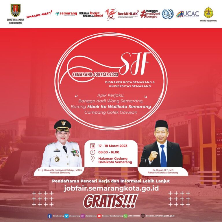 Semarang Job Fair 2023 – Disnaker Semarang & USM – Jadwal Event, Info ...