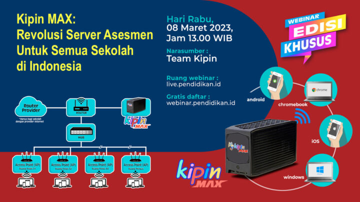 Webinar – Kipin MAX: Revolusi Server Asesmen Untuk Semua Sekolah di Indonesia