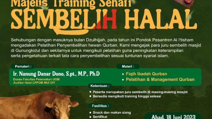 Majelis Training Sehari Sembelih Halal – Gunungkidul