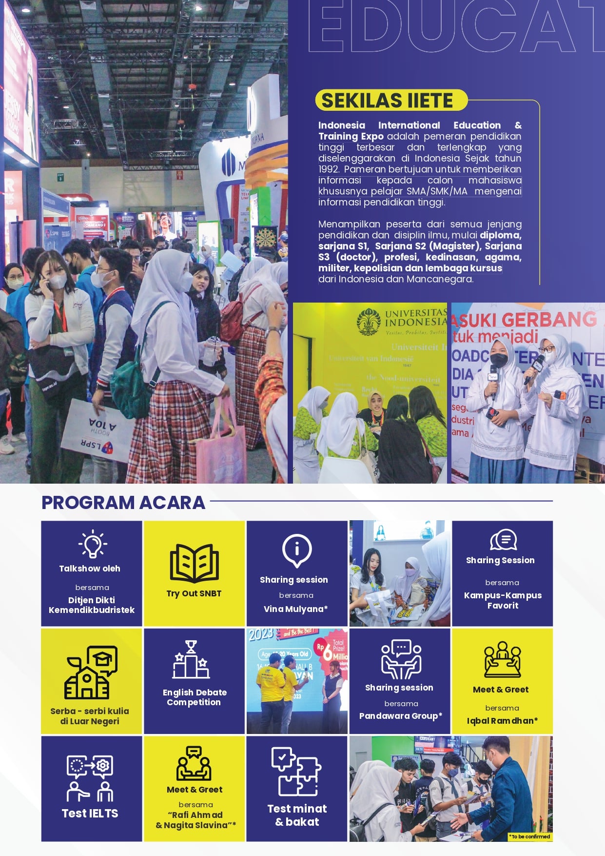 INDONESIA INT L EDUCATION TRAINING EXPO 2024 Jadwal Event Info   LEFLET IETE 2024 Page 0002 Kecil 