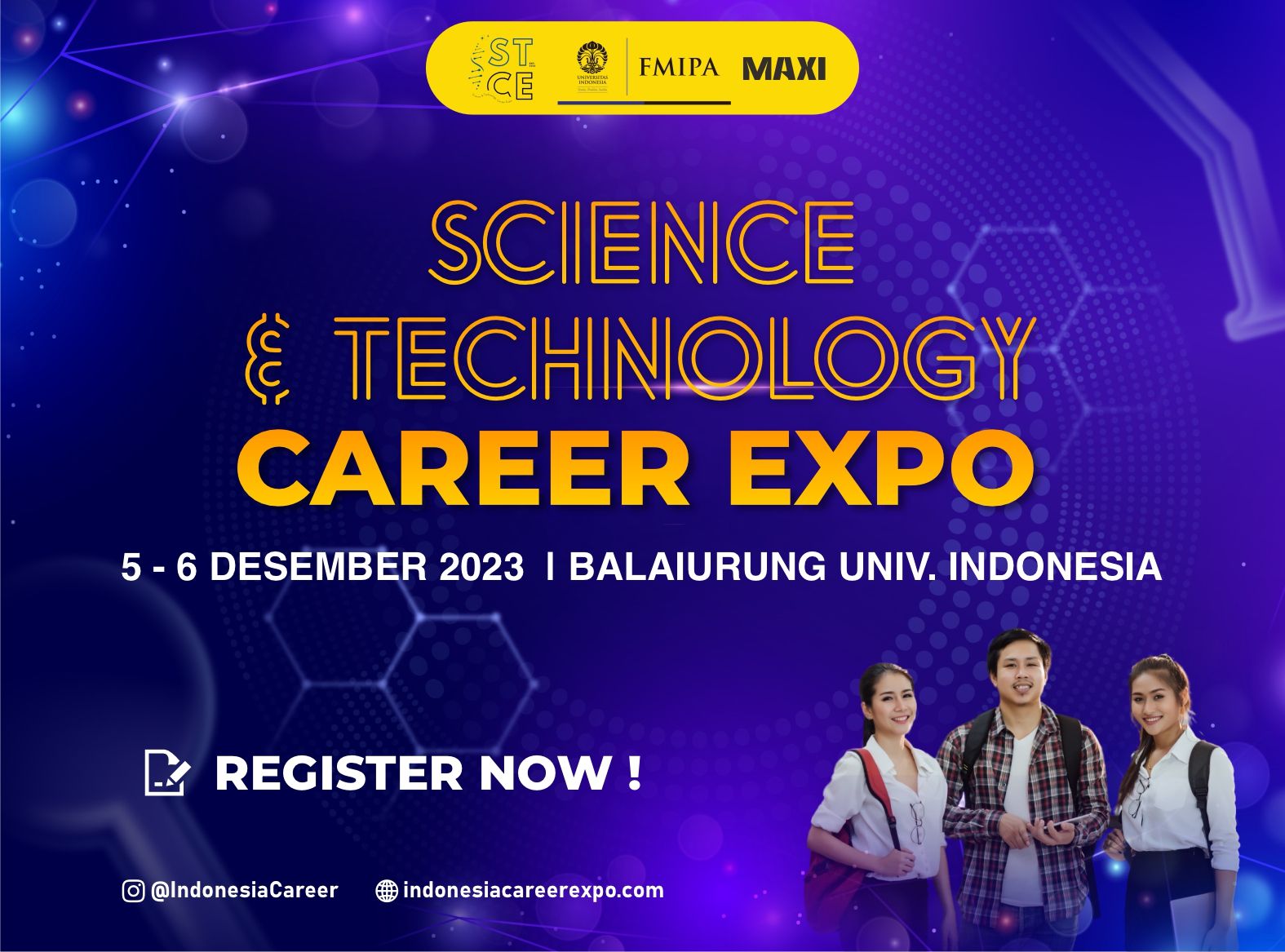 SCIENCE AND TECHNOLOGY CAREER EXPO 2023 ( FMIPA UNIVERSITAS INDONESIA ...