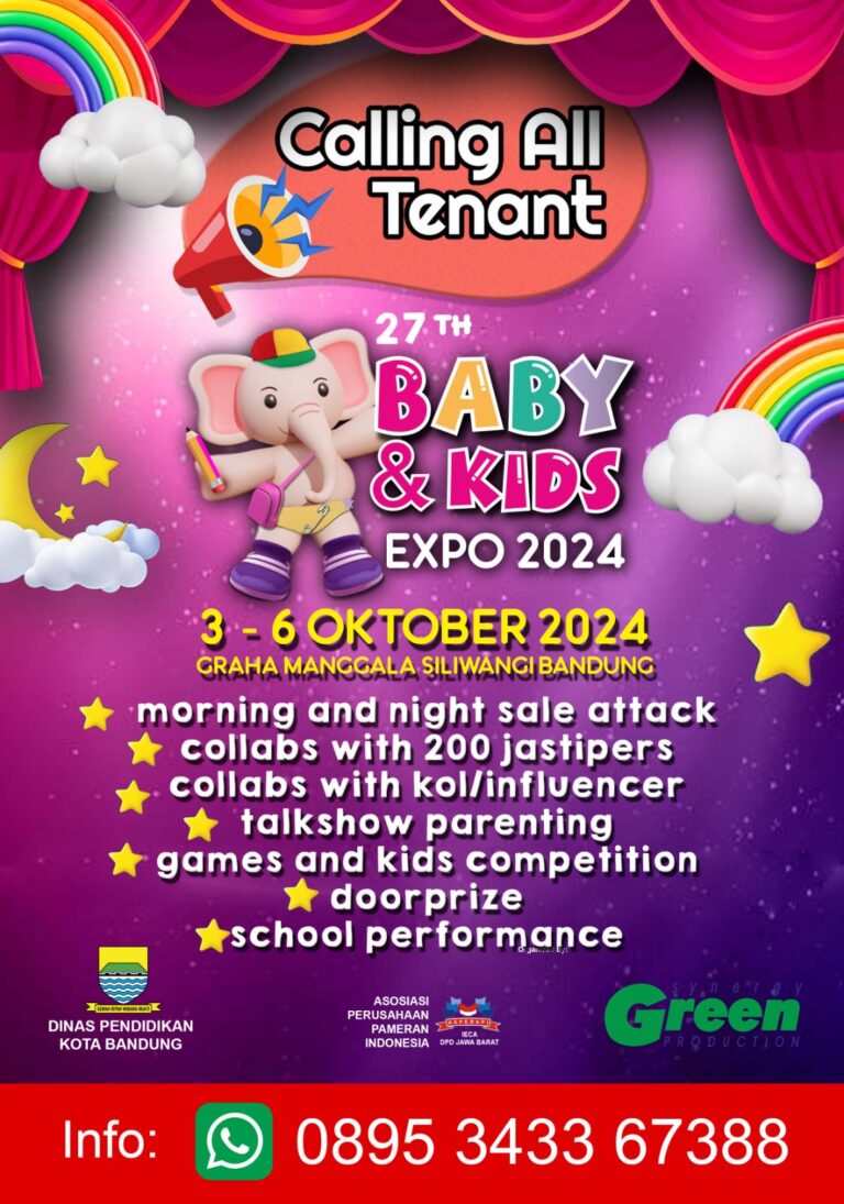 THE 27TH BABY AND KIDS EXPO 2024 Jadwal Event, Info Pameran, Acara