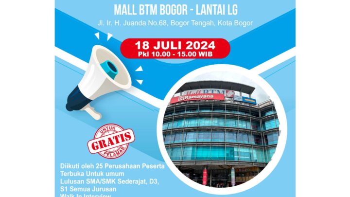 JOBFAIR KOTA BOGOR JULI 2024