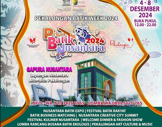 PEKAN BATIK NUSANTARA 2024 – PEKALONGAN BATIK WEEK 2024