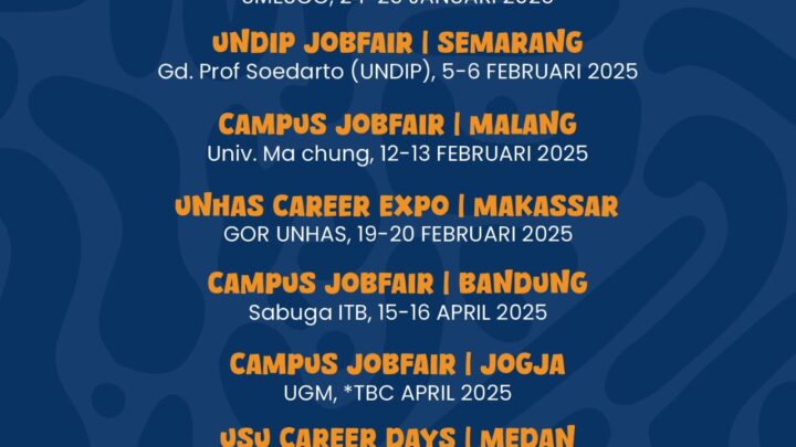 Jadwal lengkap Job Fair tahun 2025