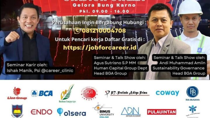 Jakarta Job Fair “𝗝𝗢𝗕 𝗙𝗢𝗥 𝗖𝗔𝗥𝗘𝗘𝗥” 2025